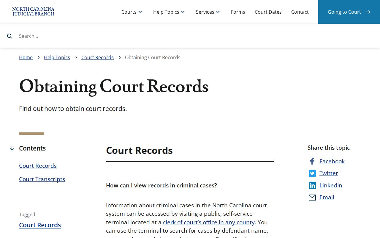 Henderson County criminal court record access instructions