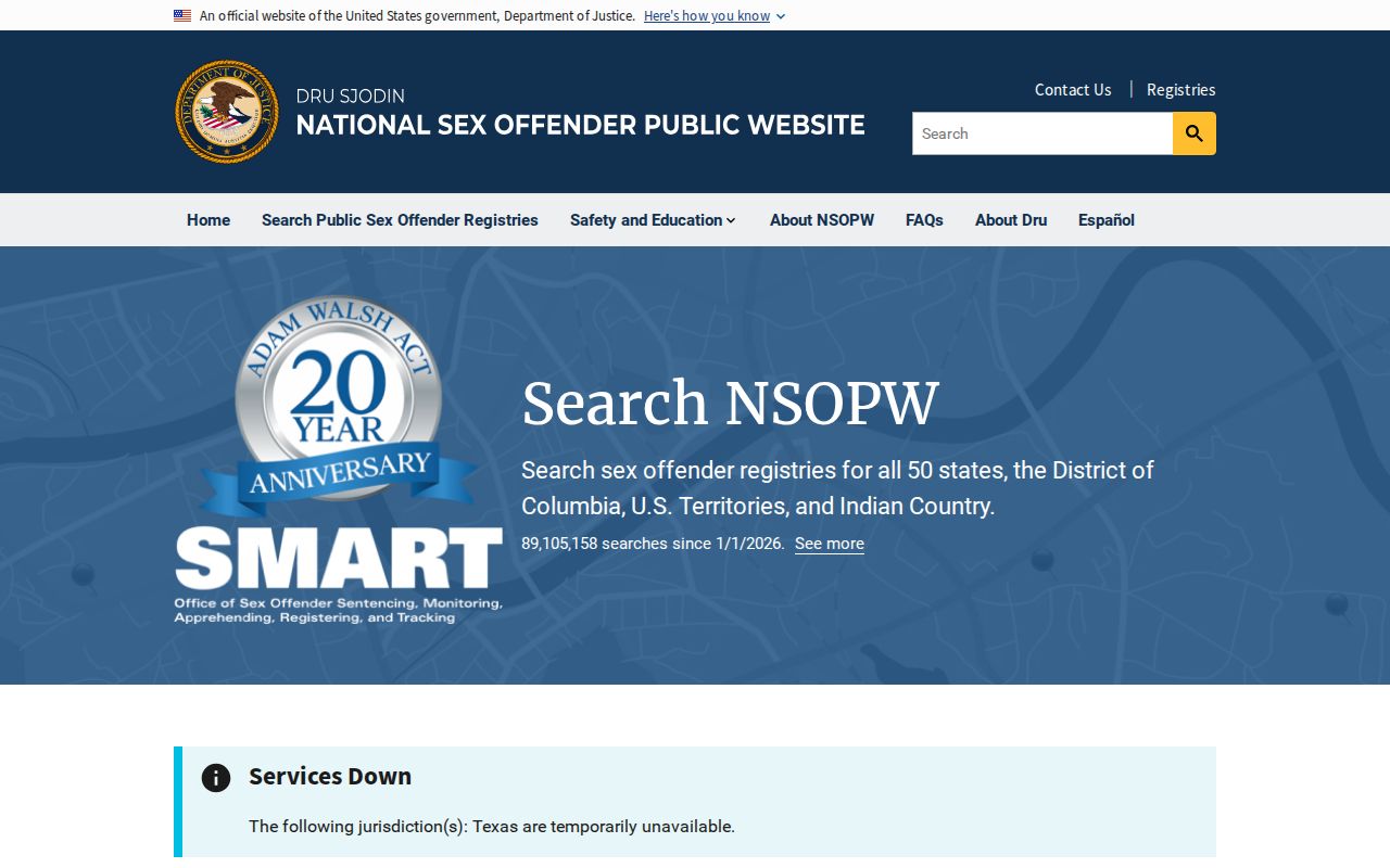Henderson County sex offender national registry search option