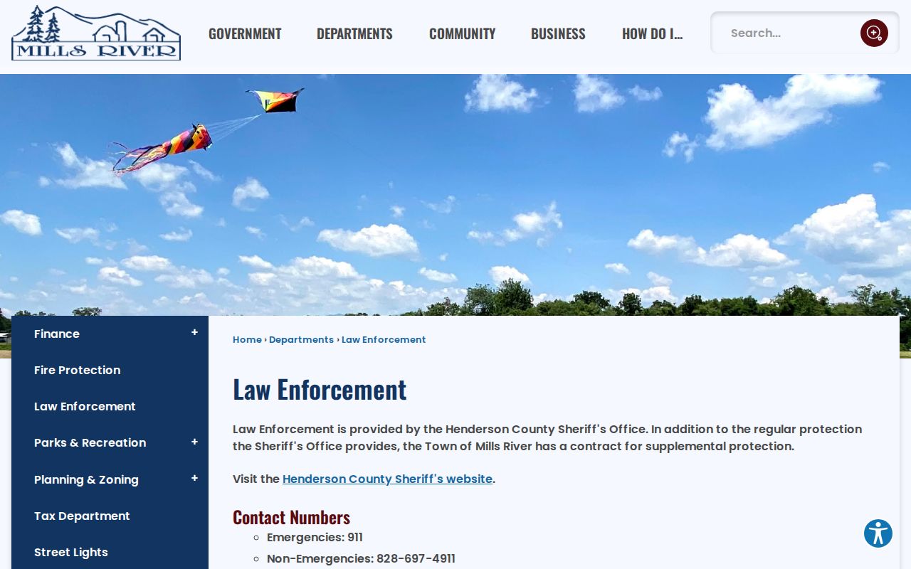 Mills River criminal records through Henderson County sheriff service